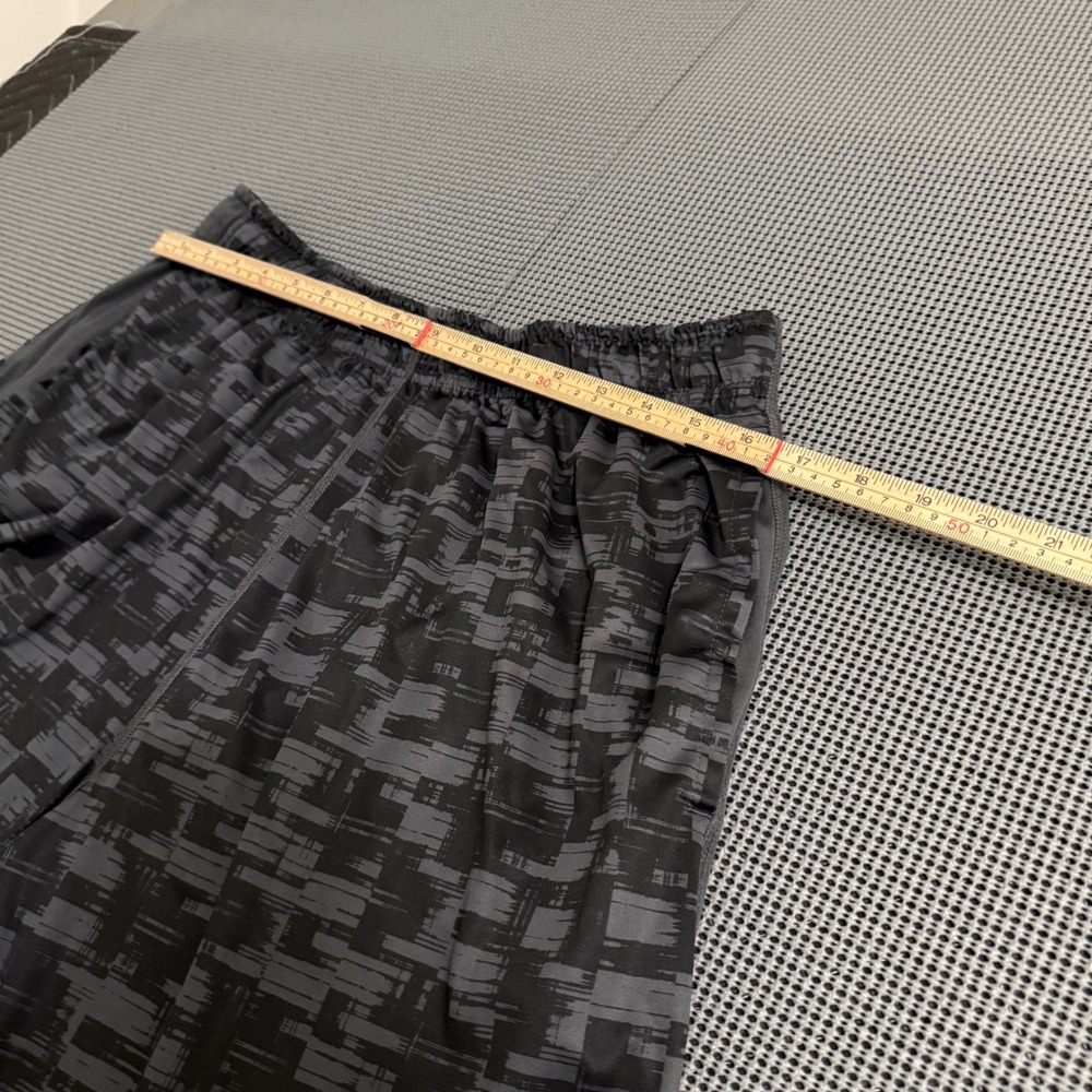 Nike Mens Dri-FIT Basketball Shorts XL Grey Black Glitch Print Training 0768 - Picture 6 of 7